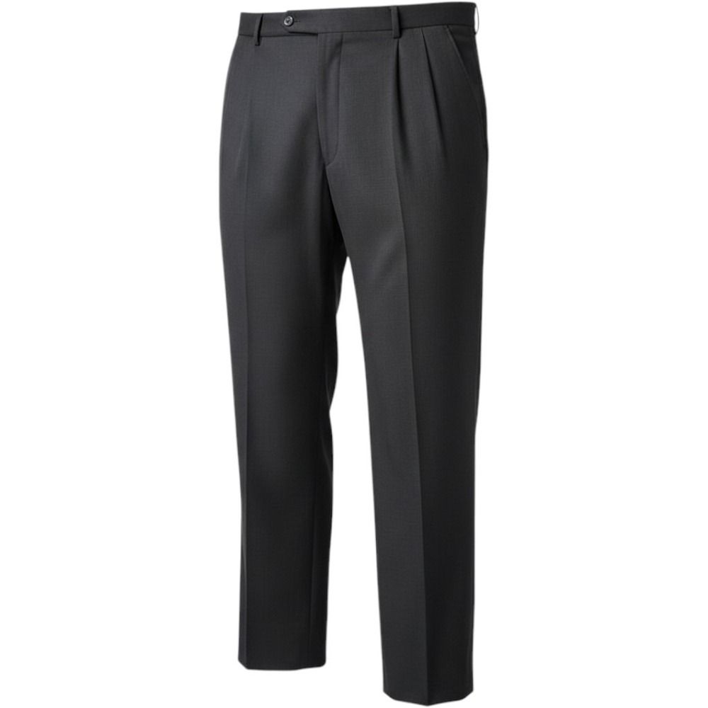 Ballin Dress Pants Mens Size 40 Old Money Dark Gray Wool Pleated Cuffed